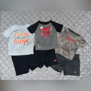 Lot of 6 (3 Outfits) Primarily Nike size 24M/2T